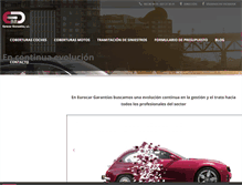 Tablet Screenshot of eurocargarantias.com